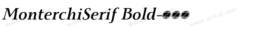 MonterchiSerif Bold字体转换